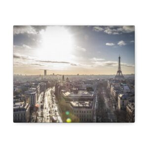 Paris Skyline in June Canvas Print