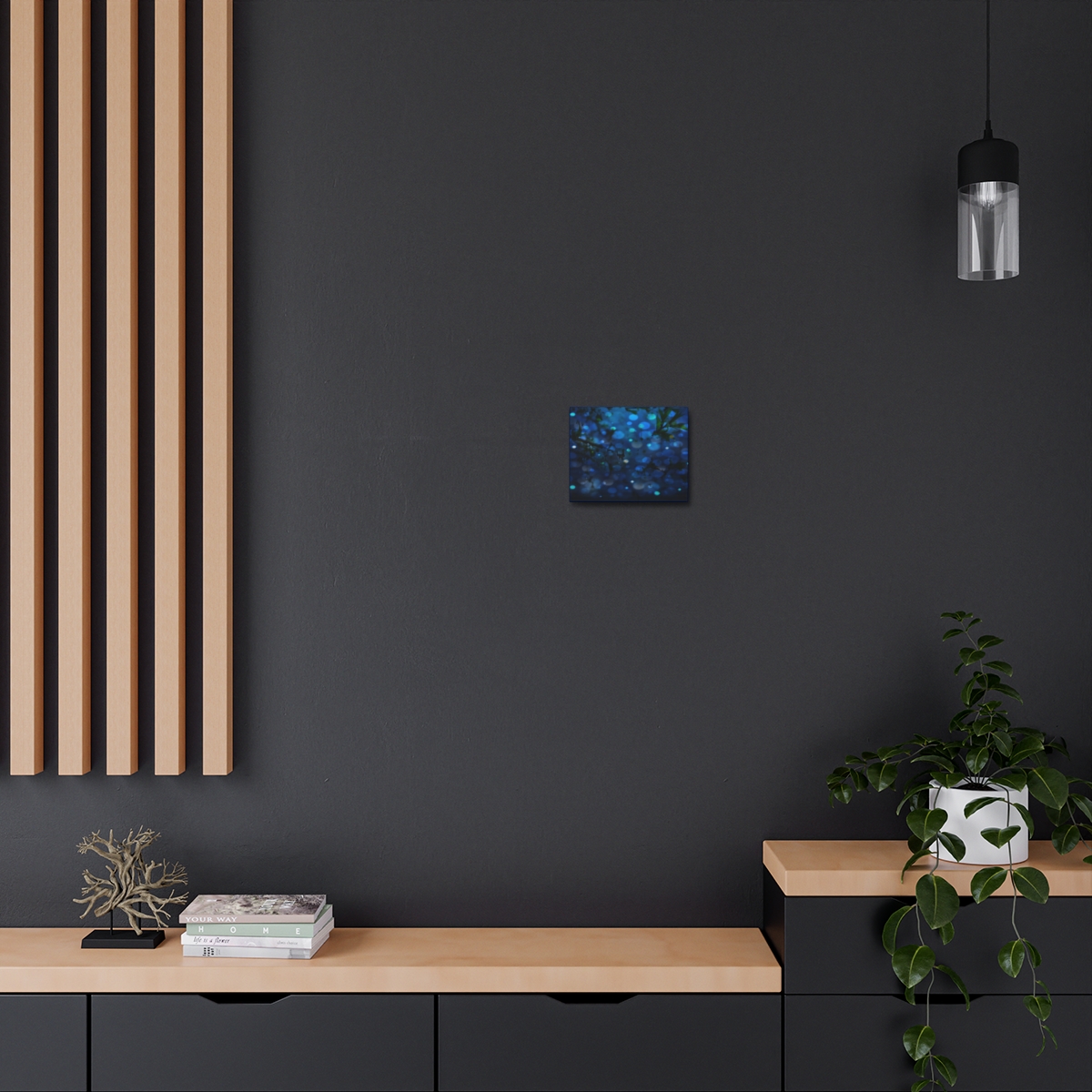 Blossom at Night - Satin Canvas, Stretched - Image 4