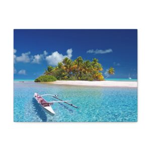 Tahiti Paradise - Satin Canvas, Stretched