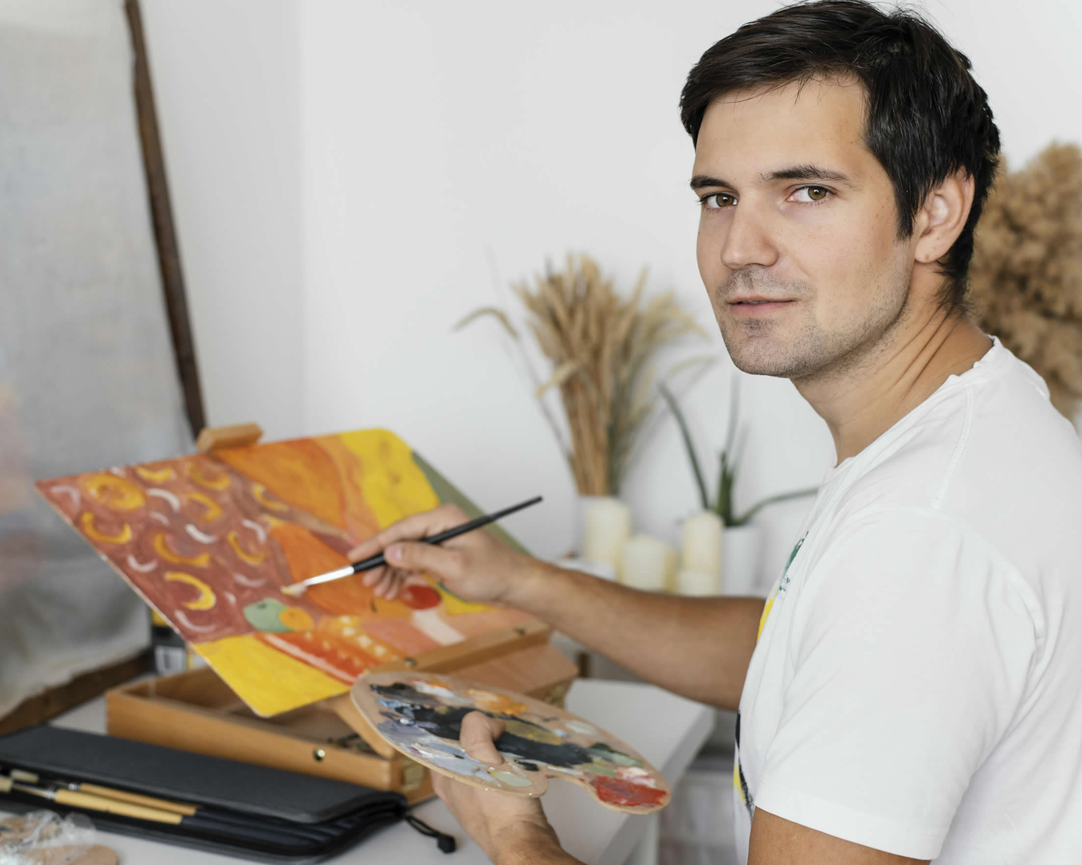 Artist at work at Totally ART