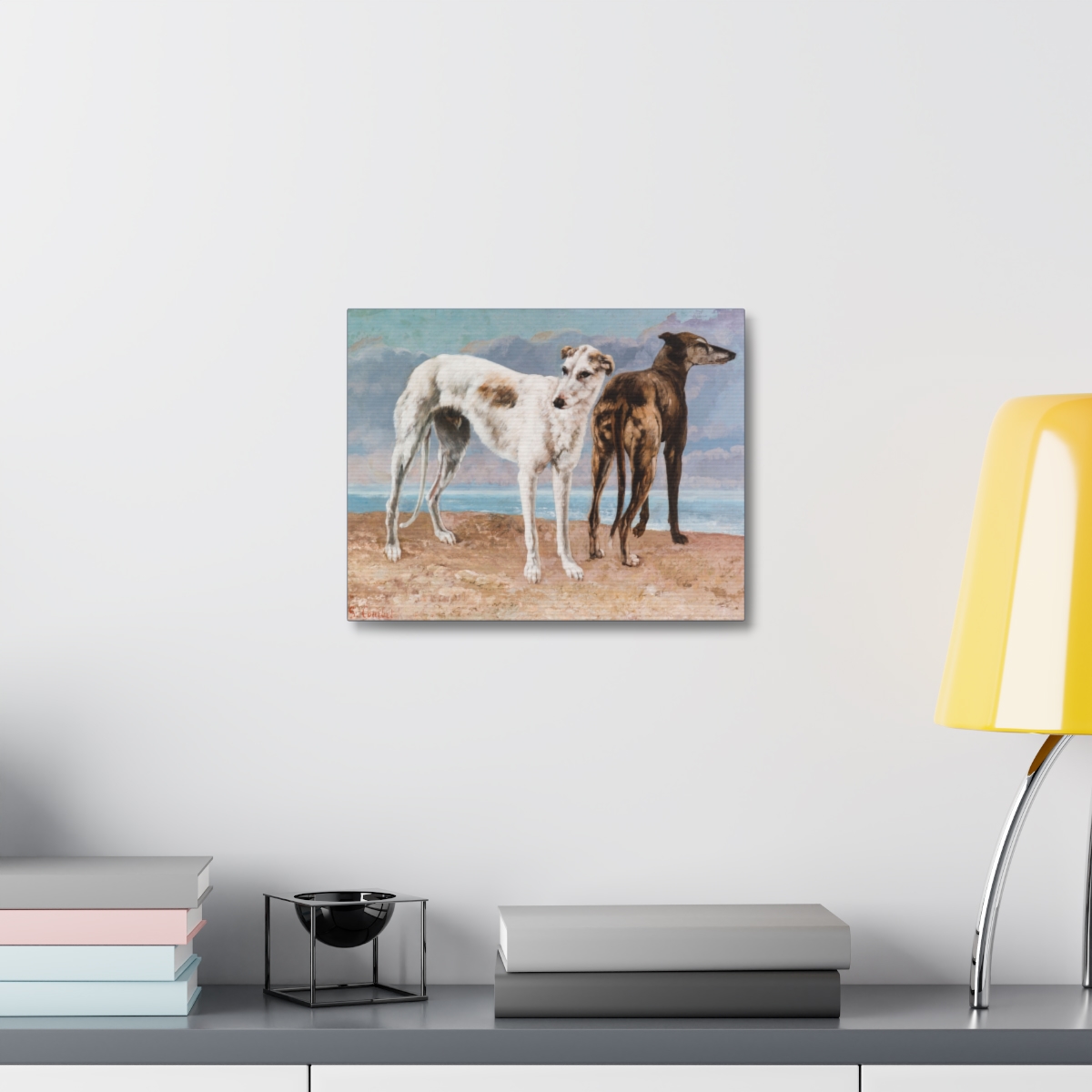 Two Greyhound Dogs at the Beach - Image 11