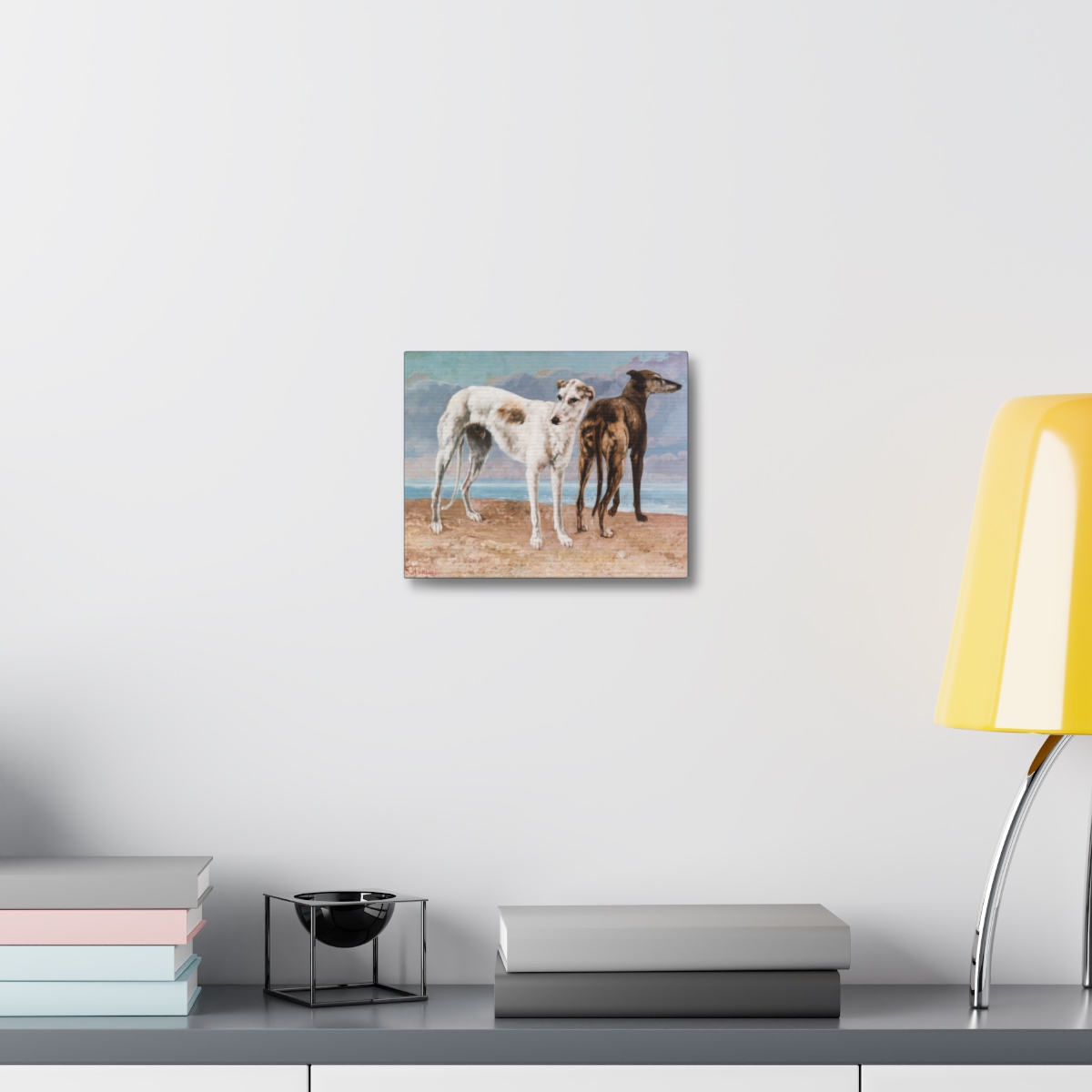 Two Greyhound Dogs at the Beach - Image 7