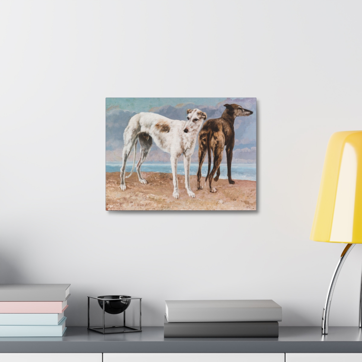 Two Greyhound Dogs at the Beach - Image 15