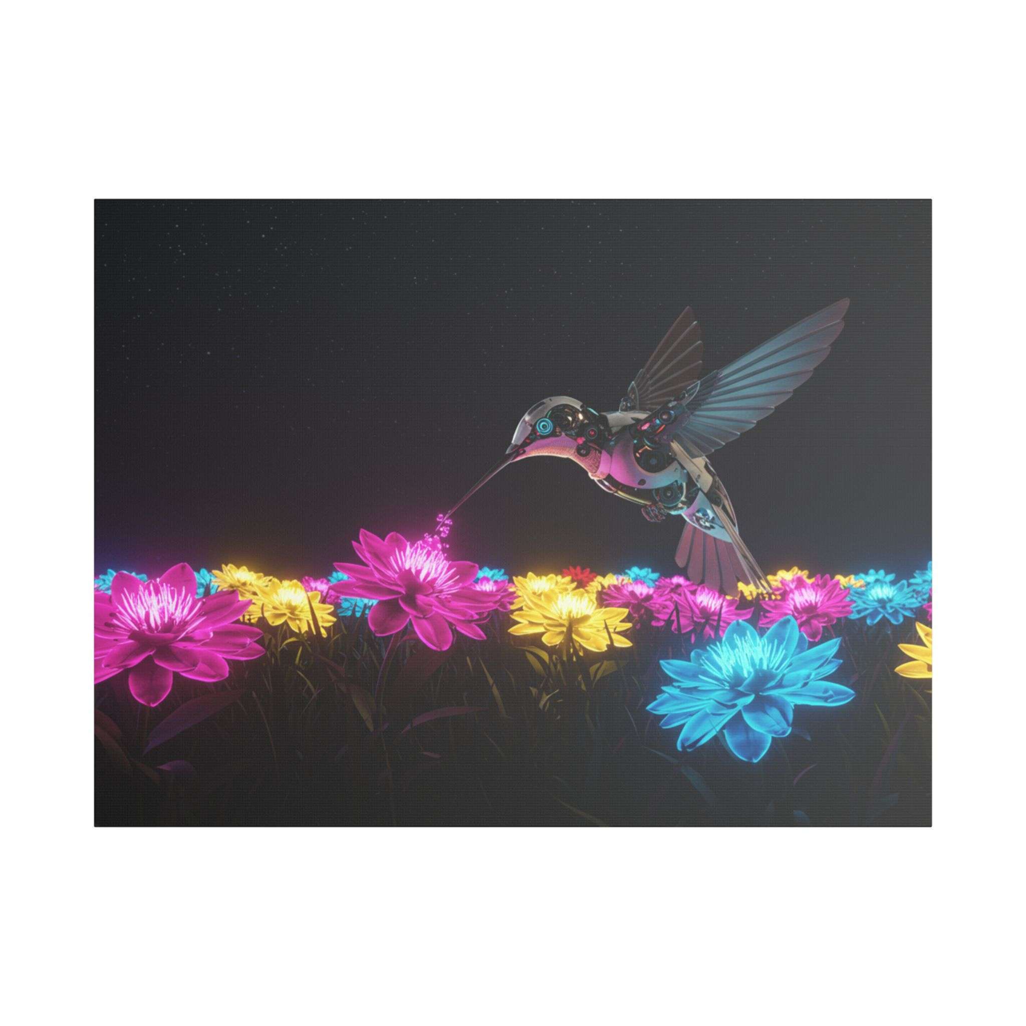 Neon Nectar Collection - Humming in Light - Luxury Canvas - Image 13