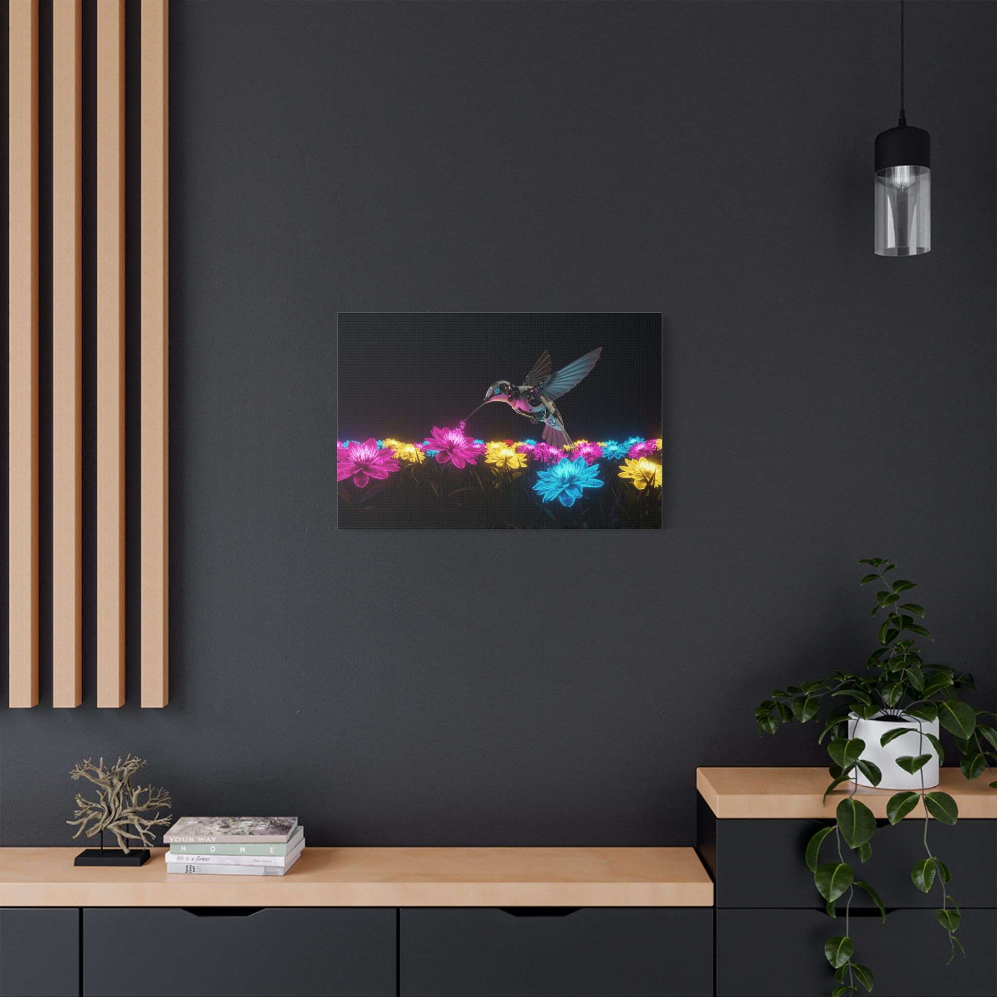 Neon Nectar Collection - Humming in Light - Luxury Canvas - Image 12