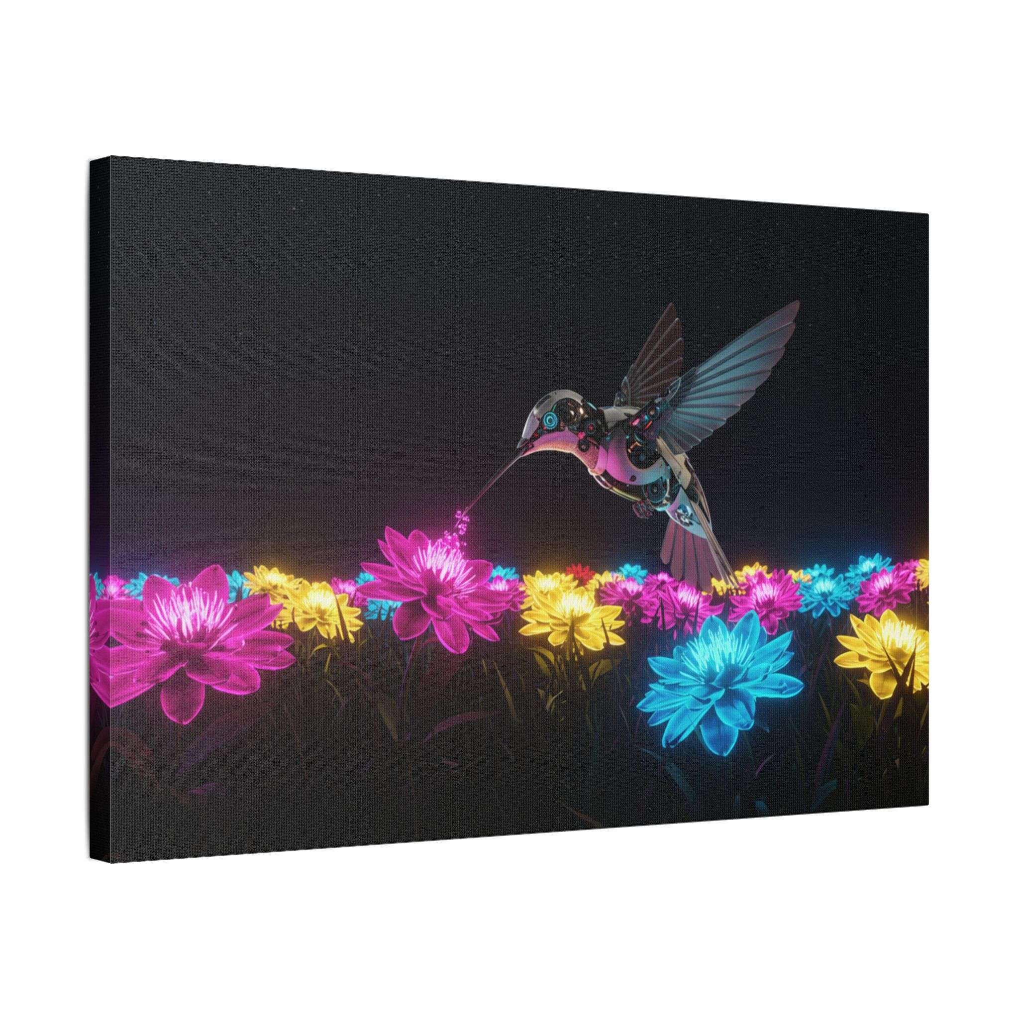 Neon Nectar Collection - Humming in Light - Luxury Canvas - Image 10
