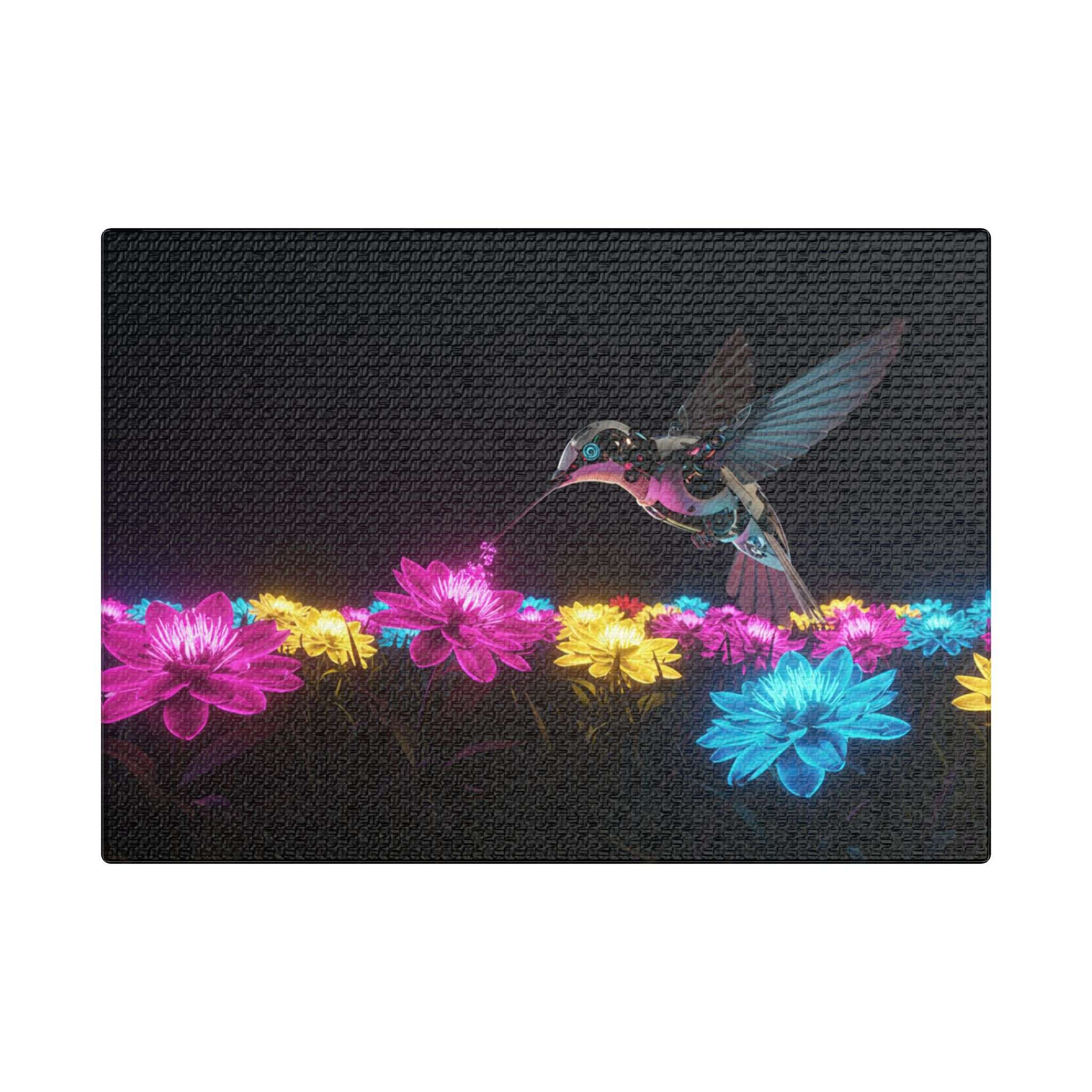 Neon Nectar Collection - Humming in Light - Luxury Canvas