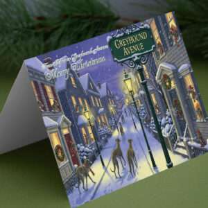 Greyhound Avenue Christmas Card - Pack of 10 Cards